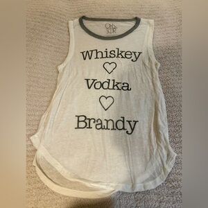 Chaser White and Gray Tank Top